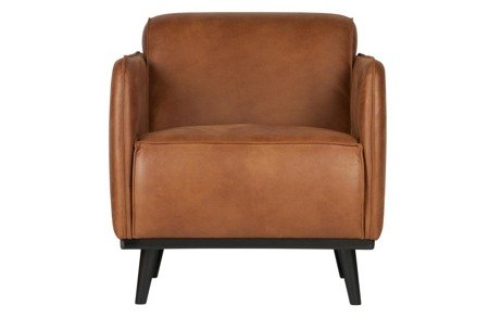 BE PURE Statement cognac eco-leather armchair