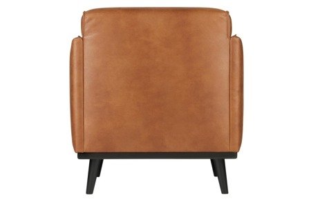 BE PURE Statement cognac eco-leather armchair