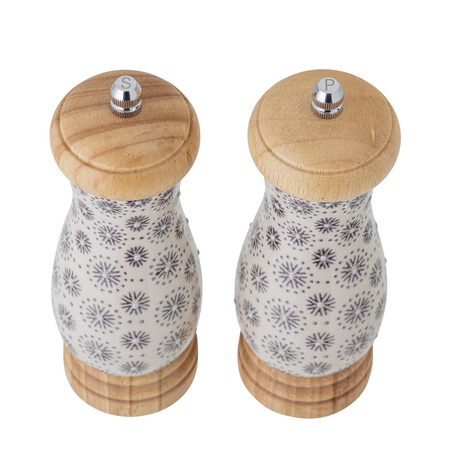 BLOOMINGVILLE ELSA Salt and Pepper Mill, Set of 2, Gray