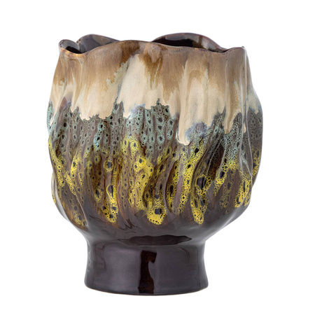 BLOOMINGVILLE MAHNOOR brown flowerpot