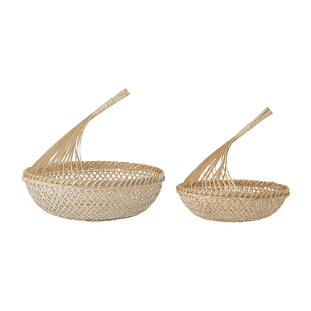 BLOOMINGVILLE NICCA Basket, Set of 2 Natural