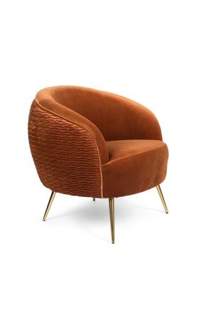 BOLD MONKEY LOUNGE SO CURVEY armchair orange