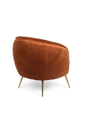 BOLD MONKEY LOUNGE SO CURVEY armchair orange