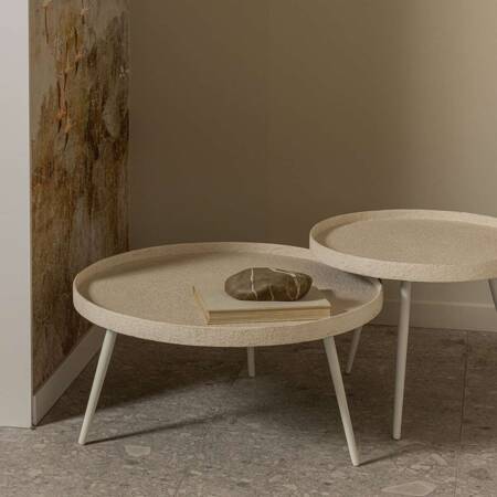 BOUNDS XL table wood/natural metal 40xØ76