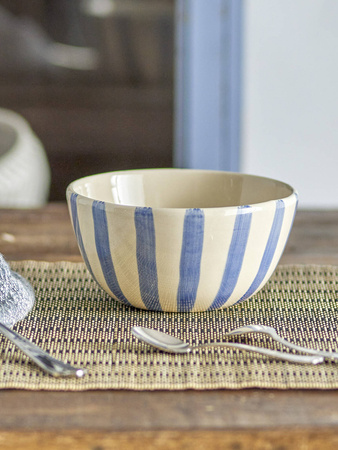 Begonia Bowl, Blue, Stoneware