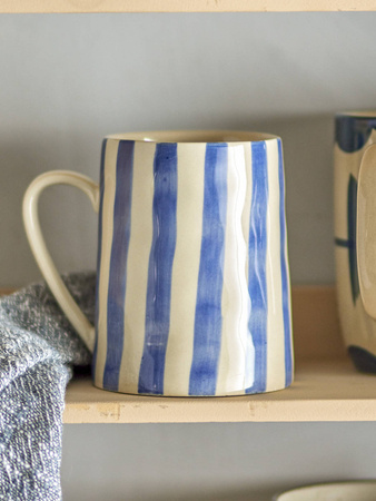 Begonia Mug, Blue, Stoneware