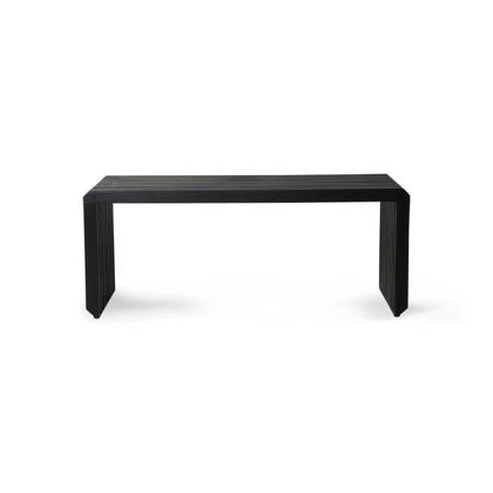 Black JAX sofa element, slatted bench