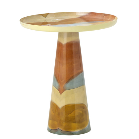 Brooke Side Table, Yellow, Metal