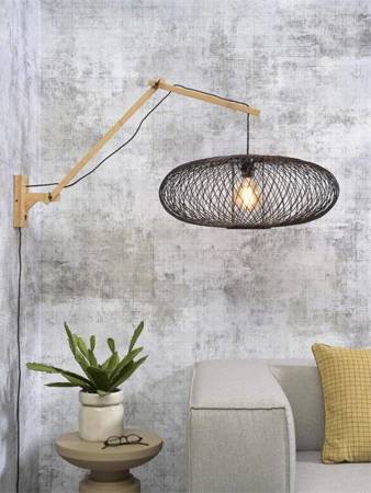 CANGO GOOD&MOJO black and natural wall lamp