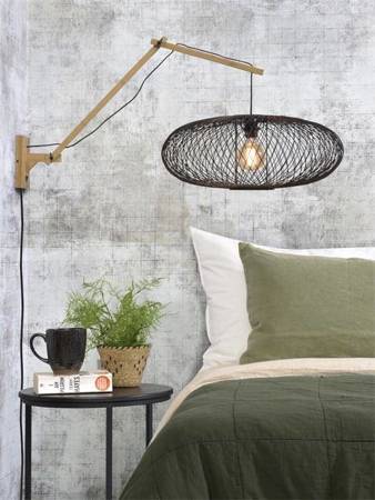 CANGO GOOD&MOJO black and natural wall lamp