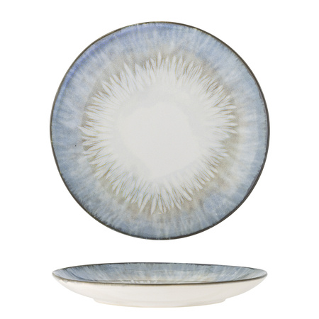 Calen Plate, Blue, Stoneware