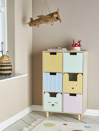 Calle Bookcase w/Drawers, Nature, Paulownia