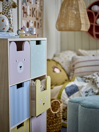 Calle Bookcase w/Drawers, Nature, Paulownia