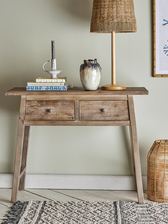 Camden Console Table, Nature, Reclaimed Pine Wood