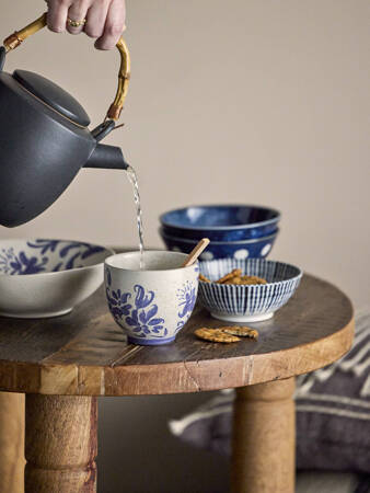 Camellia Bowl, Blue, Porcelain