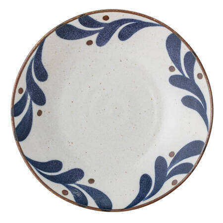 Camellia Plate Deep, Blue, Porcelain