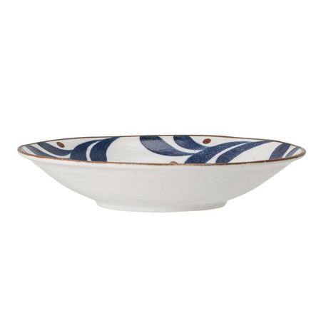 Camellia Plate Deep, Blue, Porcelain