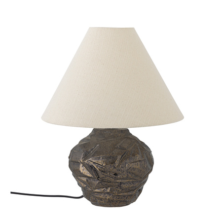 Carolla Table lamp, Brown, Stoneware