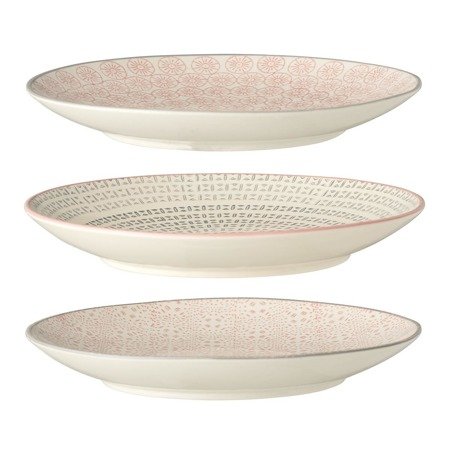 Cécile Plate, Rose, Stoneware