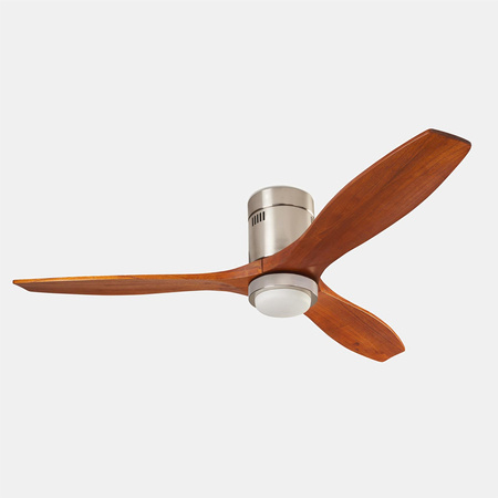 Ceiling fan with LEDS C4 STEM SMART lamp silver-brown