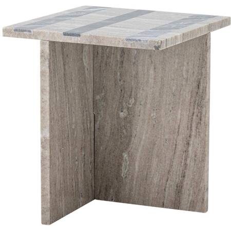 Clea Side Table, Brown, Marble