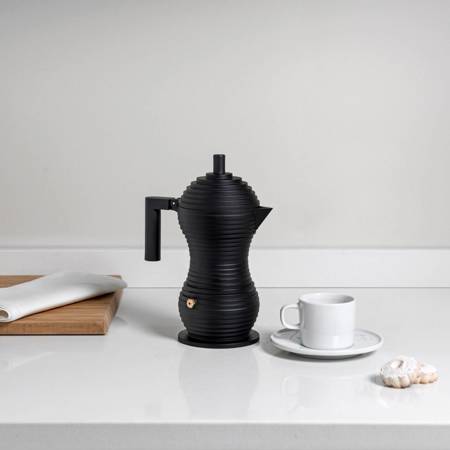 Coffee maker ALESSI Pulcina small 70 ml black