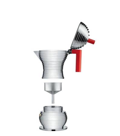 Coffee maker ALESSI Pulcina small 70 ml silver