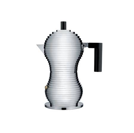 Coffee maker ALESSI Pulcina small 70 ml silver