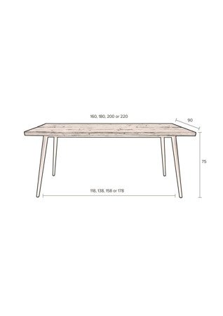 DUTCHBONE ALAGON Table 220X90