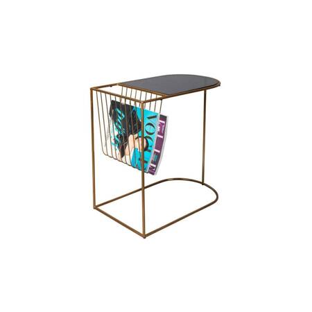 DUTCHBONE Eileen Newspaper Rack Table Black