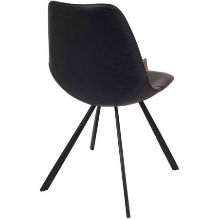 DUTCHBONE FRANKY Chair in Black Leather