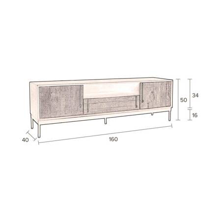 DUTCHBONE Nairobi TV Cabinet Natural