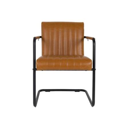 DUTCHBONE STITCHED armchair cognac retro