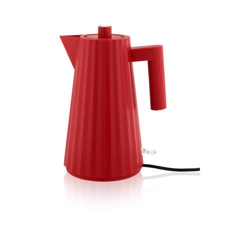 Electric kettle ALESSI Plissé 1.7L red