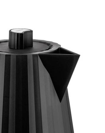 Electric kettle ALESSI Plissé 1L black