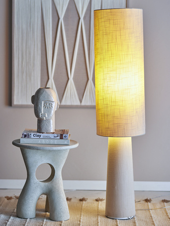 Emmie Floor Lamp, Nature, Linen