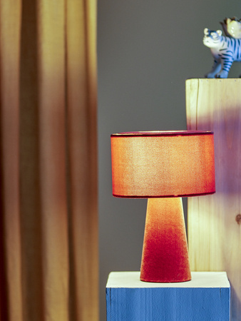 Emmie Table lamp, Red, Polyester