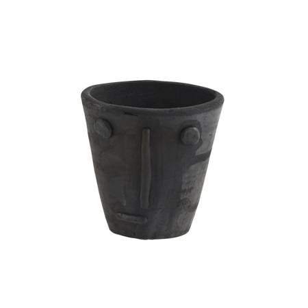 FACE MADAM STOLTZ flowerpot black