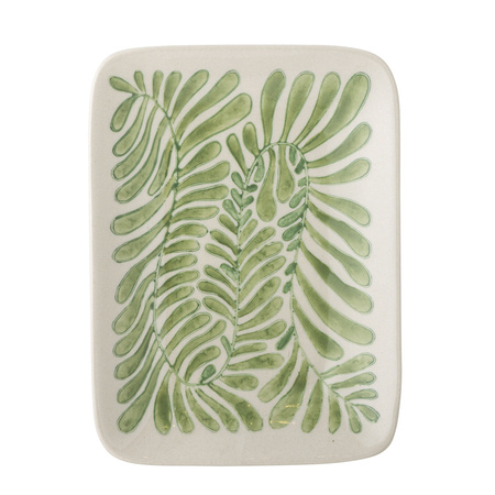 Fauni Plate, Green, Stoneware