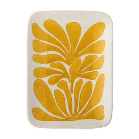 Fauni Plate, Yellow, Stoneware