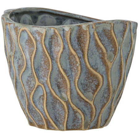 Feren Flowerpot, Blue, Stoneware