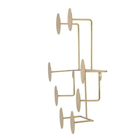 Fia Coat Rack, Brass, Metal