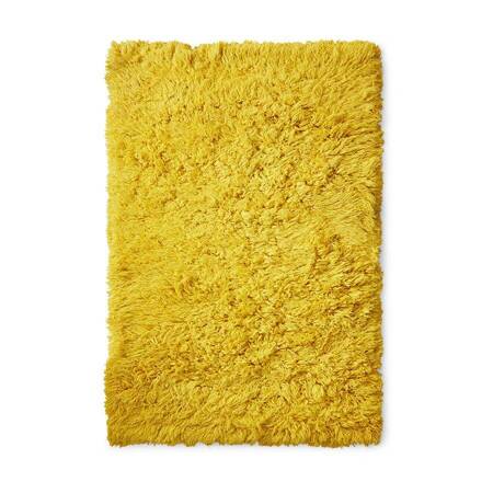 Fluffy yellow rug (150x240cm)