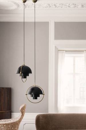 GUBI Multi-Lite L black and gold hanging lamp