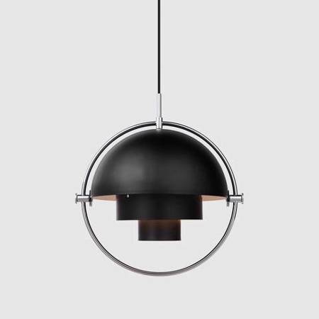 GUBI Multi-Lite L black and silver pendant lamp