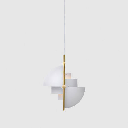 GUBI Multi-Lite white gold pendant lamp