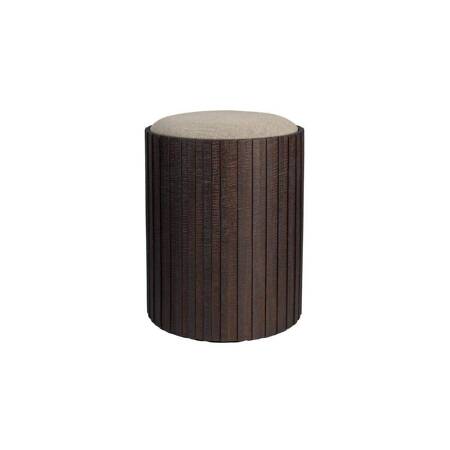 High Bay Storage Pouf Brown