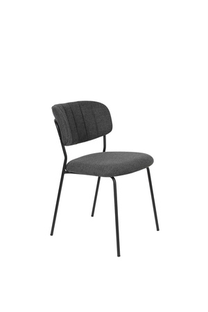 JOLIEN Chair Black/Dark Grey