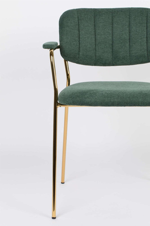 JOLIEN armchair gold/dark green