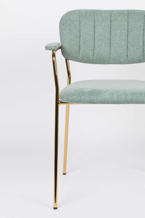 JOLIEN armchair gold/light green